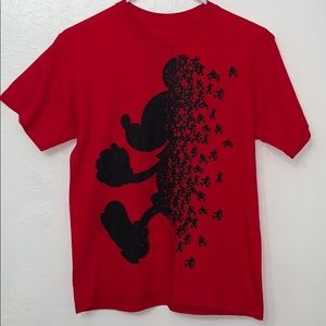 Red Juniors Mickey Mouse T- shirt
